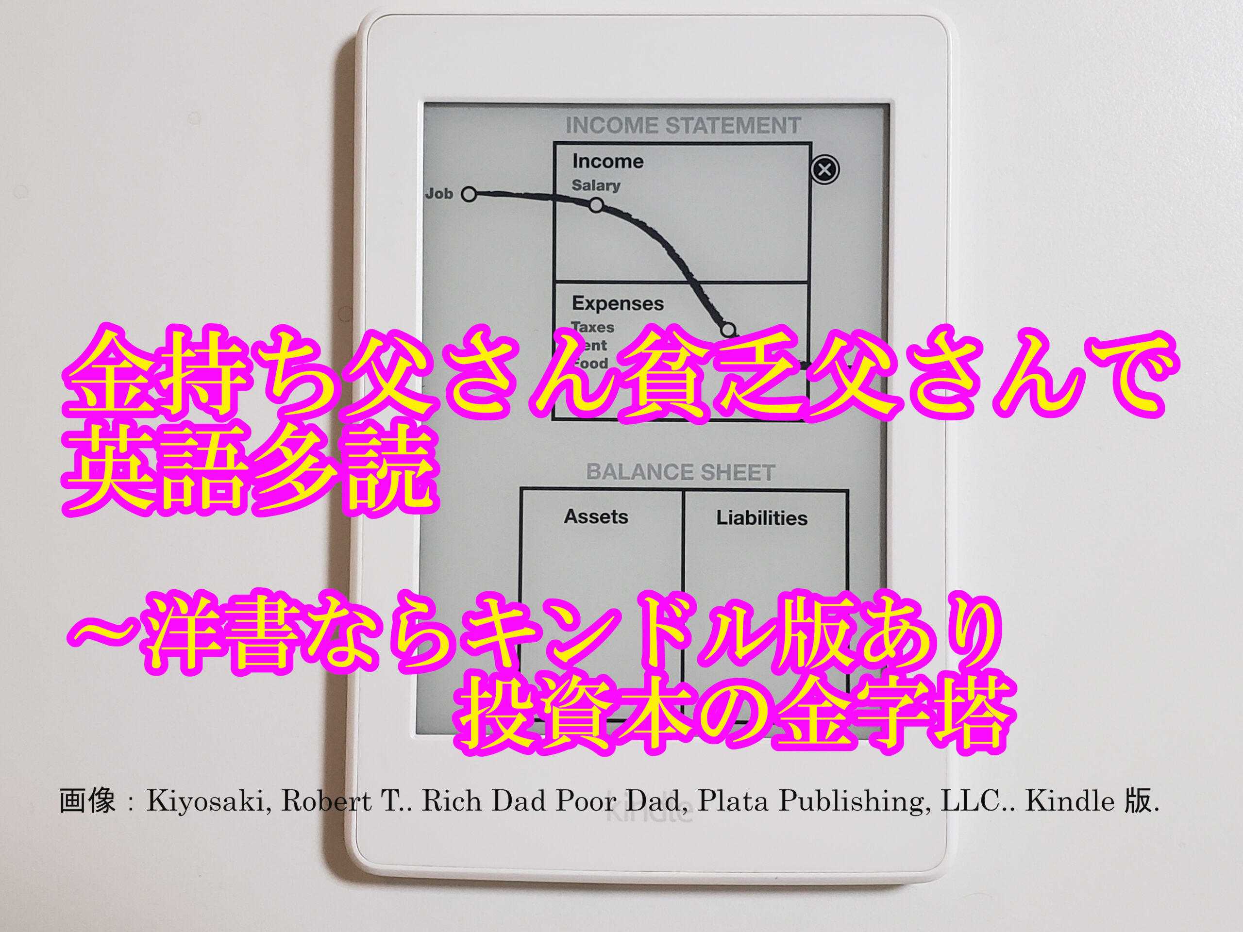 金持ち父さん貧乏父さんで英語多読～洋書ならキンドル版あり
